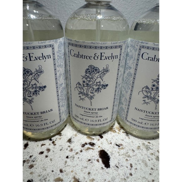 Crabtree & Evelyn Nantucket Briar linen spray 16.9 oz  lot of 3  DISCONTINUED - Picture 2 of 2